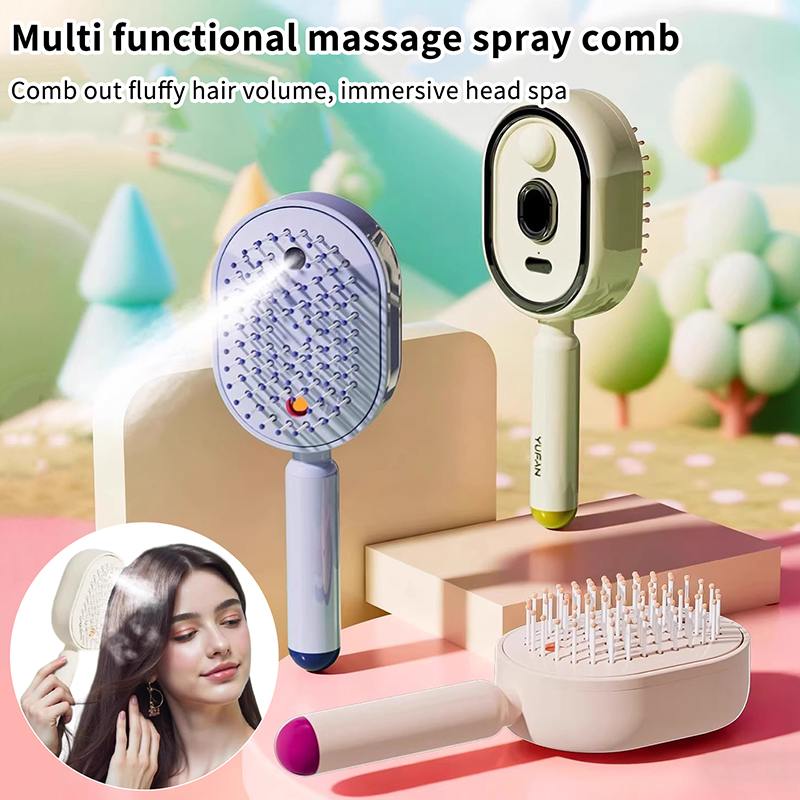 Hair Care Essential - Multifunctional Massage Comb,Electric Spray Air Cushion