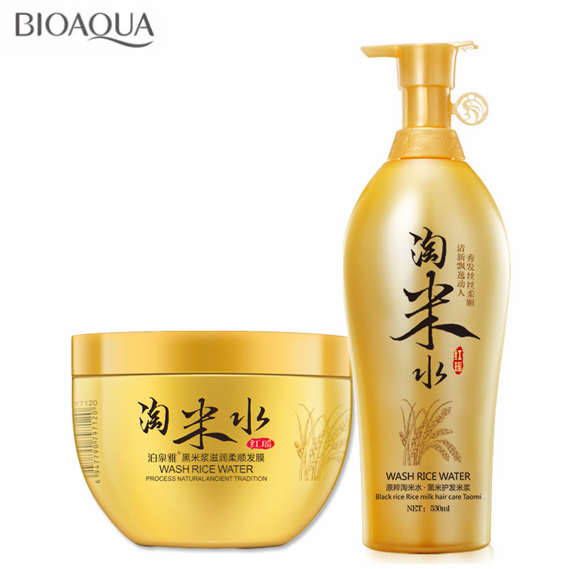 Hair Care With Rice Water - BIOAQUA Tradition Wash Rice Water 500ML