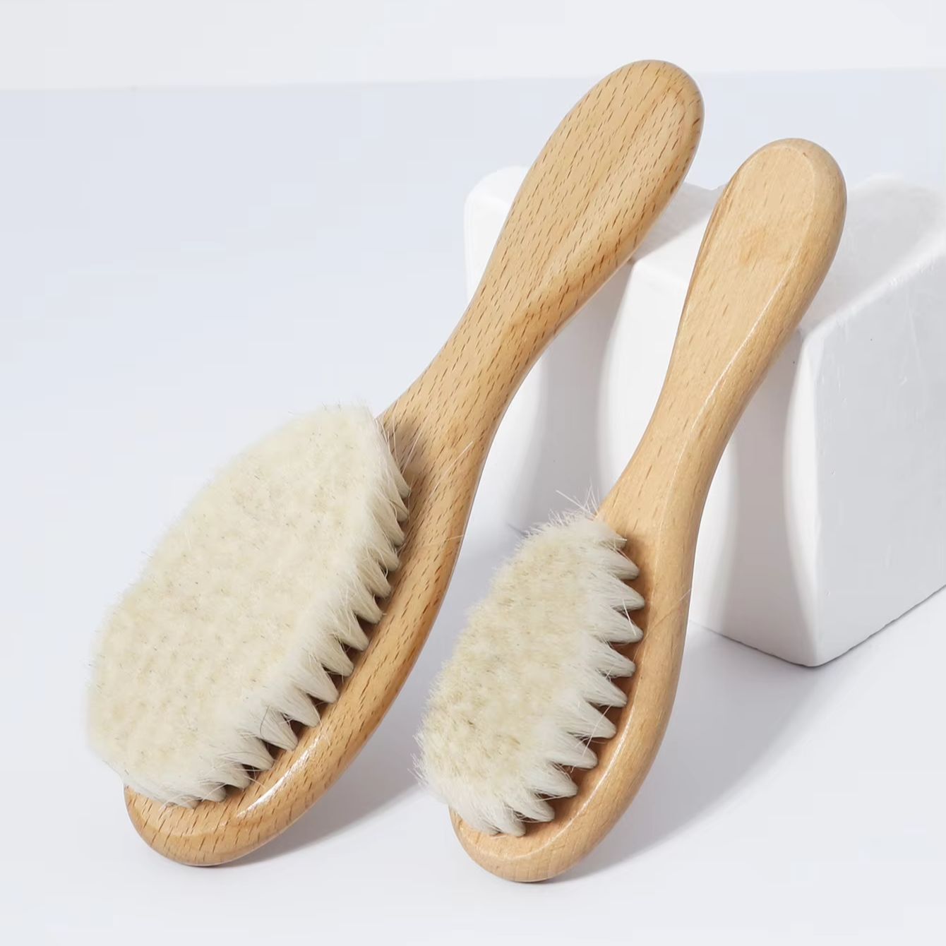 Hair Care Essential - Wooden Ultra Soft Goat Hair Brush