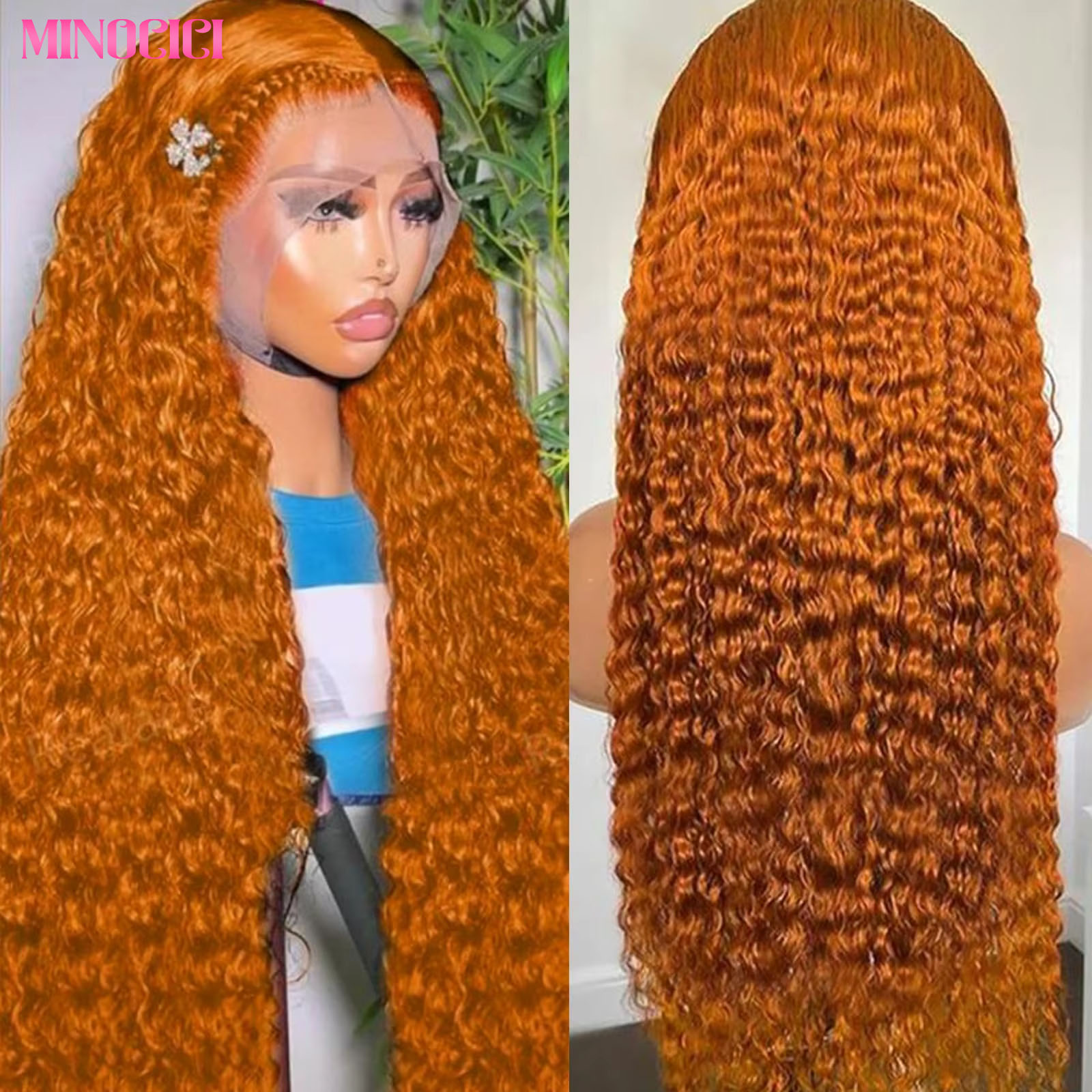 Lace Front Wig - Ginger Deep Wave Lace Front Wigs