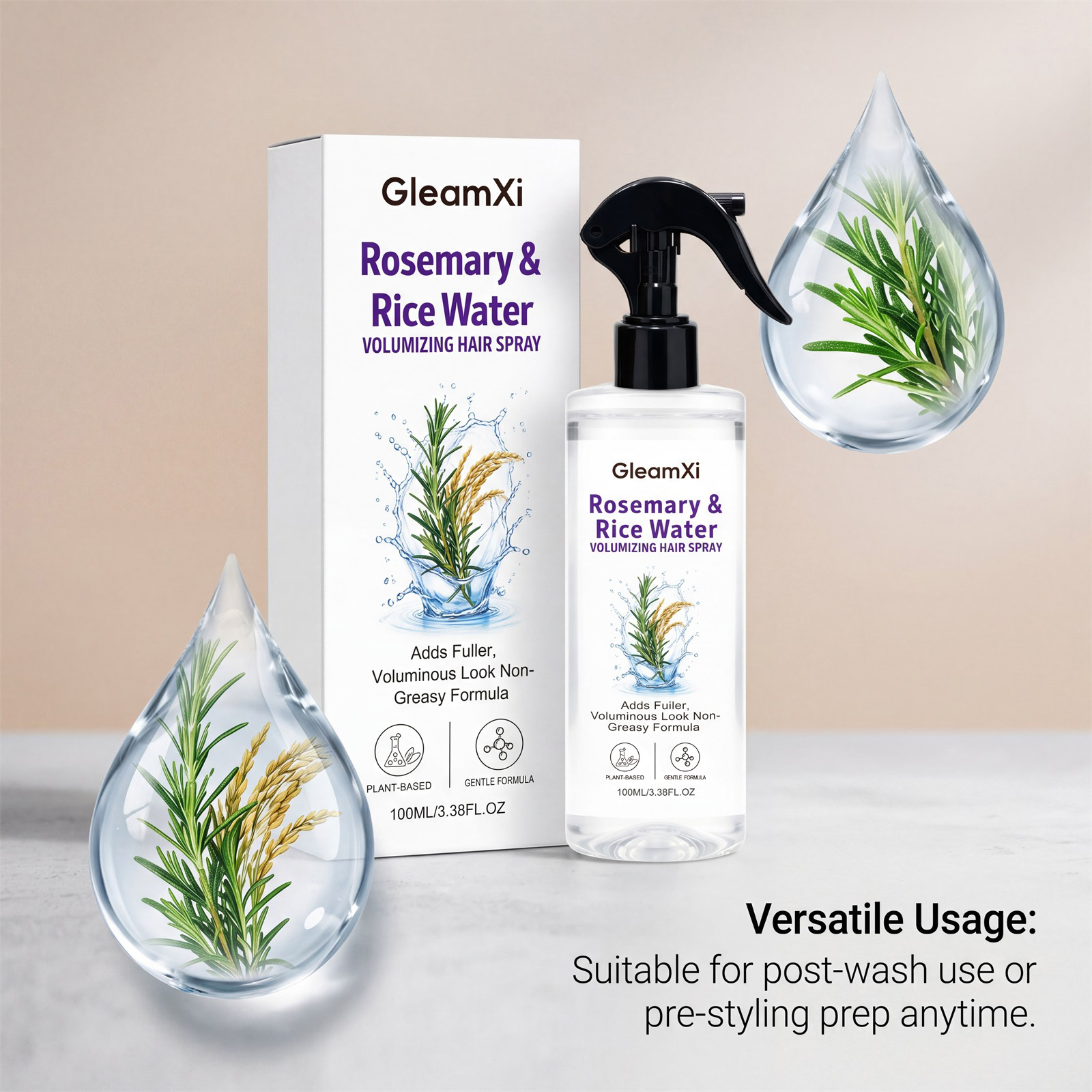Rice Water Hair Volumizing Spr - đánh giá và giá Hair Care With Rice Water