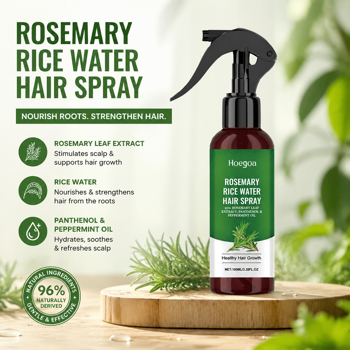 Rosemary Rice Water Hair Spray - đánh giá và giá Hair Care With Rice Water