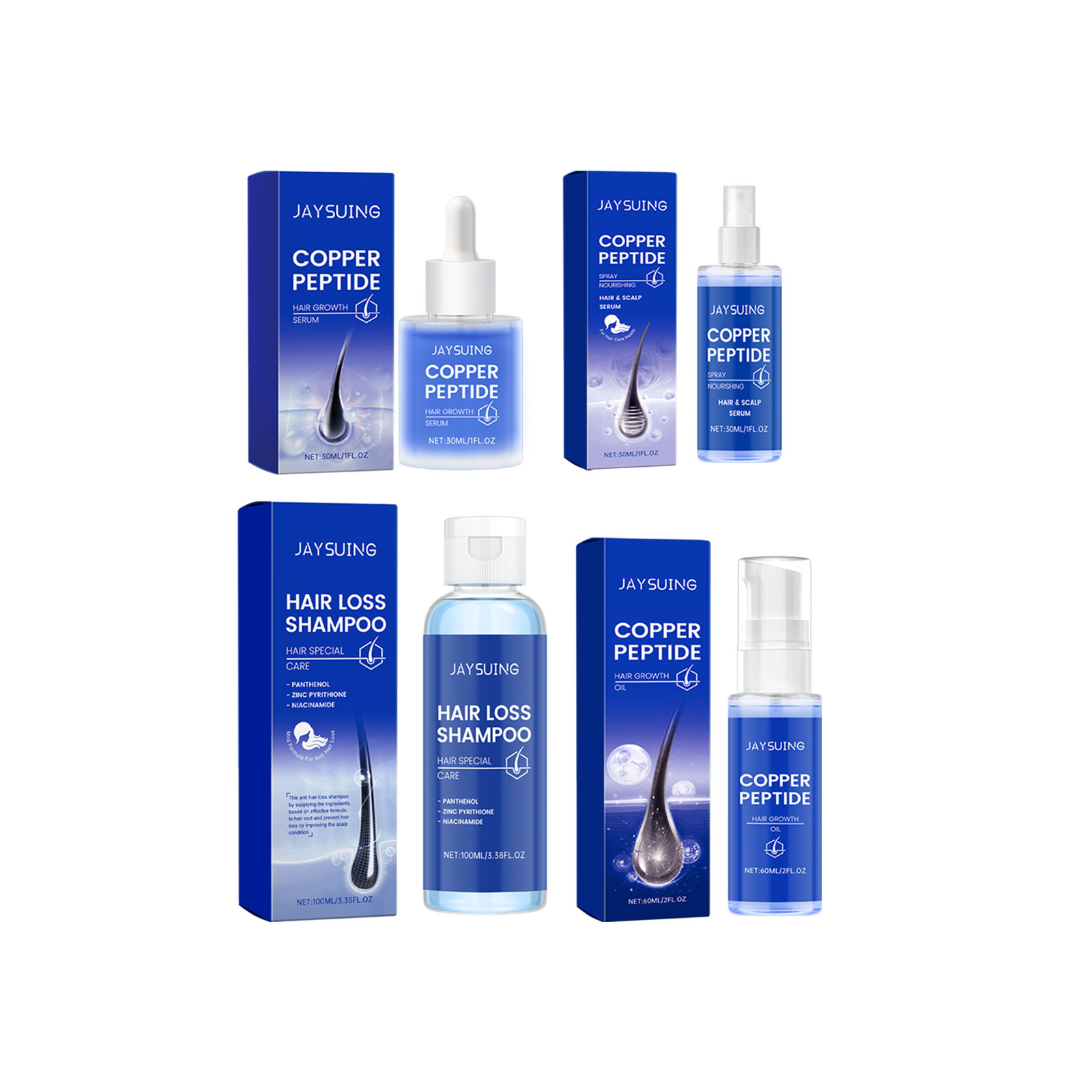 Copper Peptide Shampoo Hair Gr - đánh giá và giá Hair Care Essence Oil