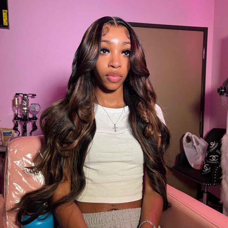 P1B30 Highlight Ombre Body Wav - đánh giá và giá Lace Front Wig