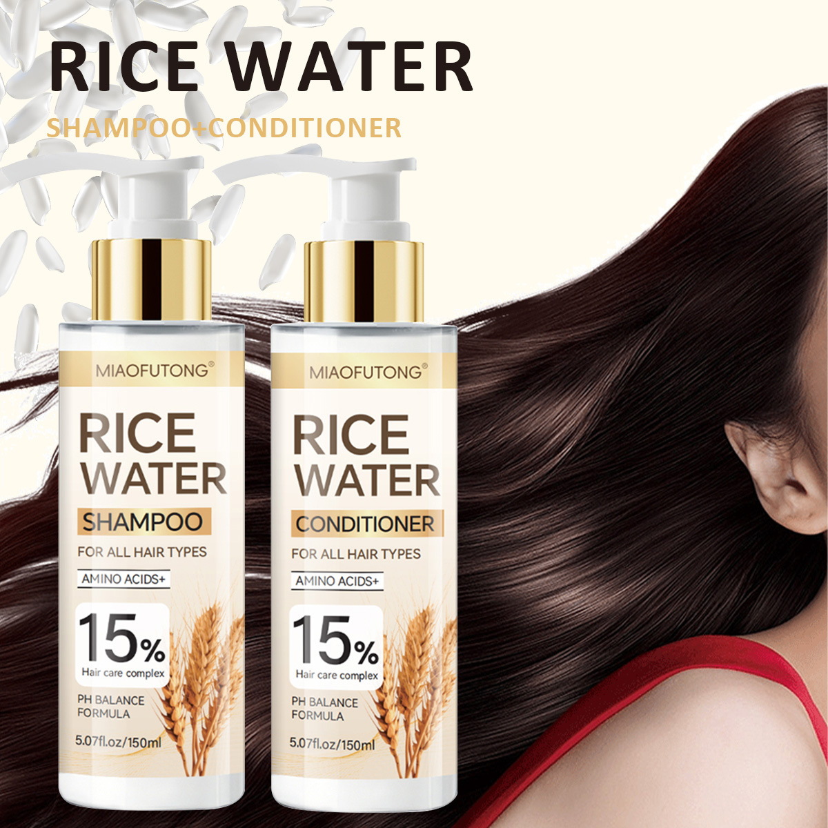 Rice Water Shampoo Conditioner - đánh giá và giá Hair Care With Rice Water