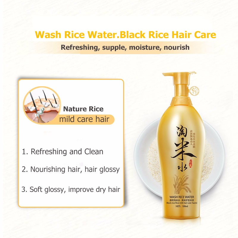 BIOAQUA Tradition Wash Rice Wa - đánh giá và giá Hair Care With Rice Water