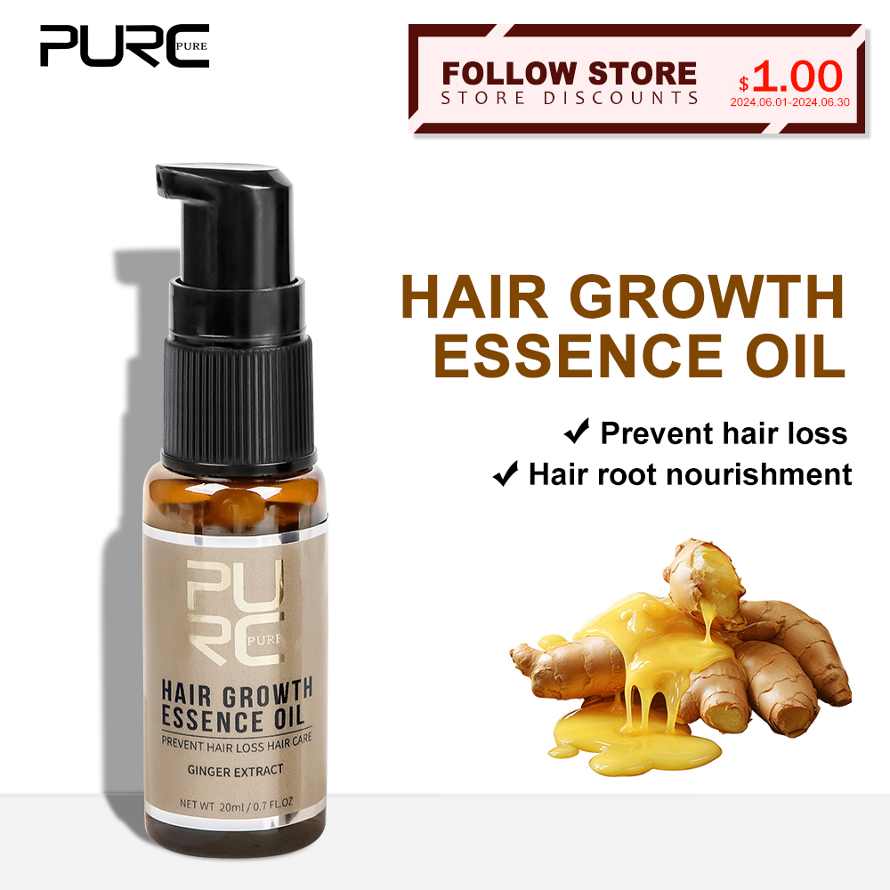 PURC Hair Growth Oil Ginger &  - đánh giá và giá Hair Care Essence Oil