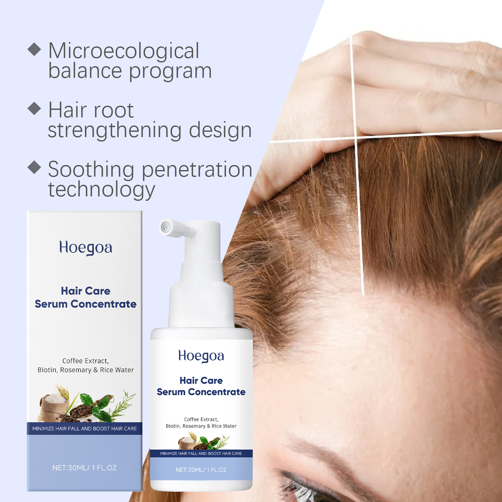 Hair Care Serum Caffeine Bioti - đánh giá và giá Hair Care With Rice Water