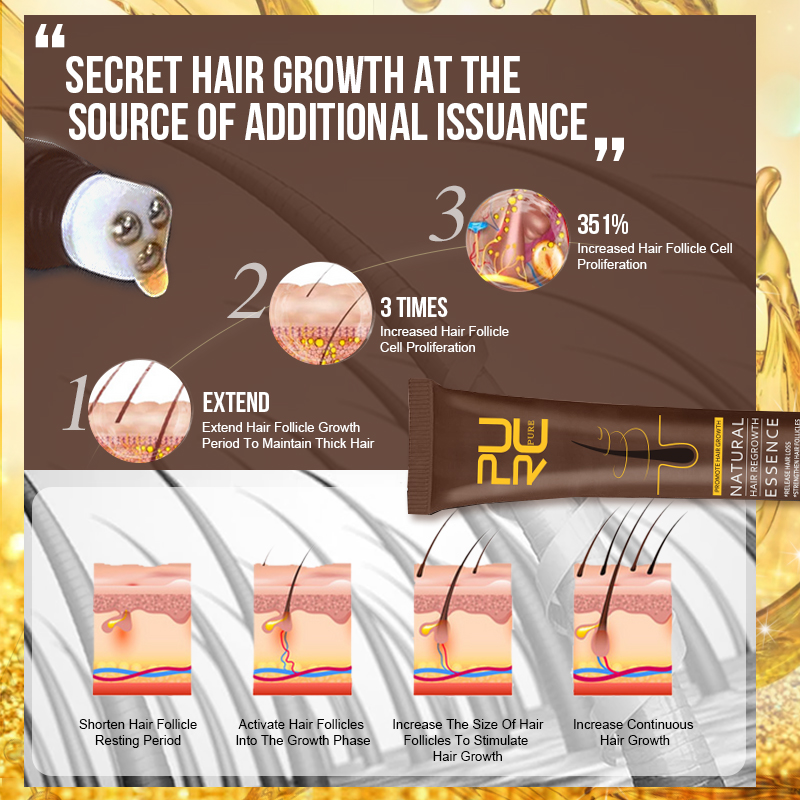 PURC Hair Growth Serum for Men - đánh giá và giá Hair Care Essence Oil