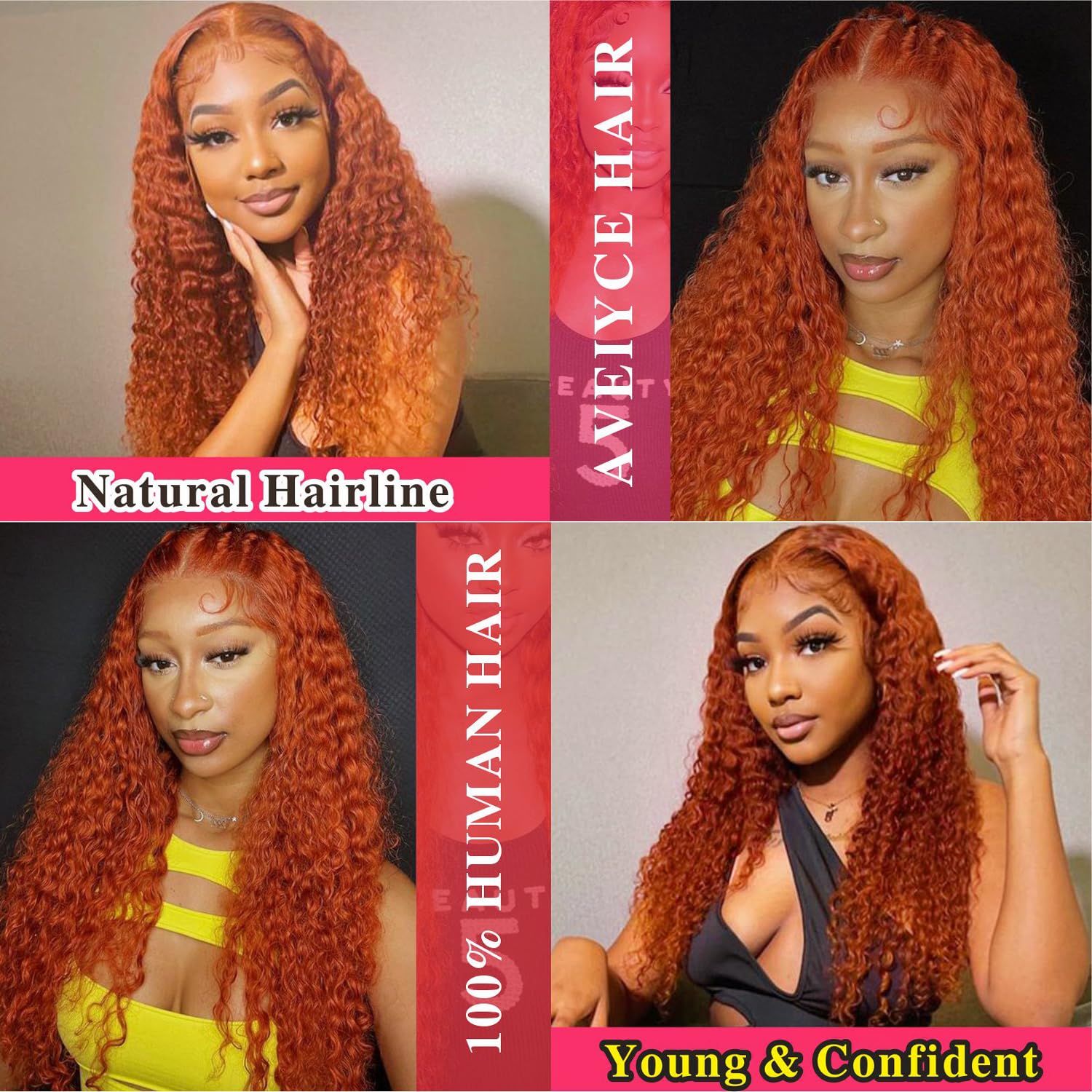 Ginger Deep Wave Lace Front Wi - đánh giá và giá Lace Front Wig