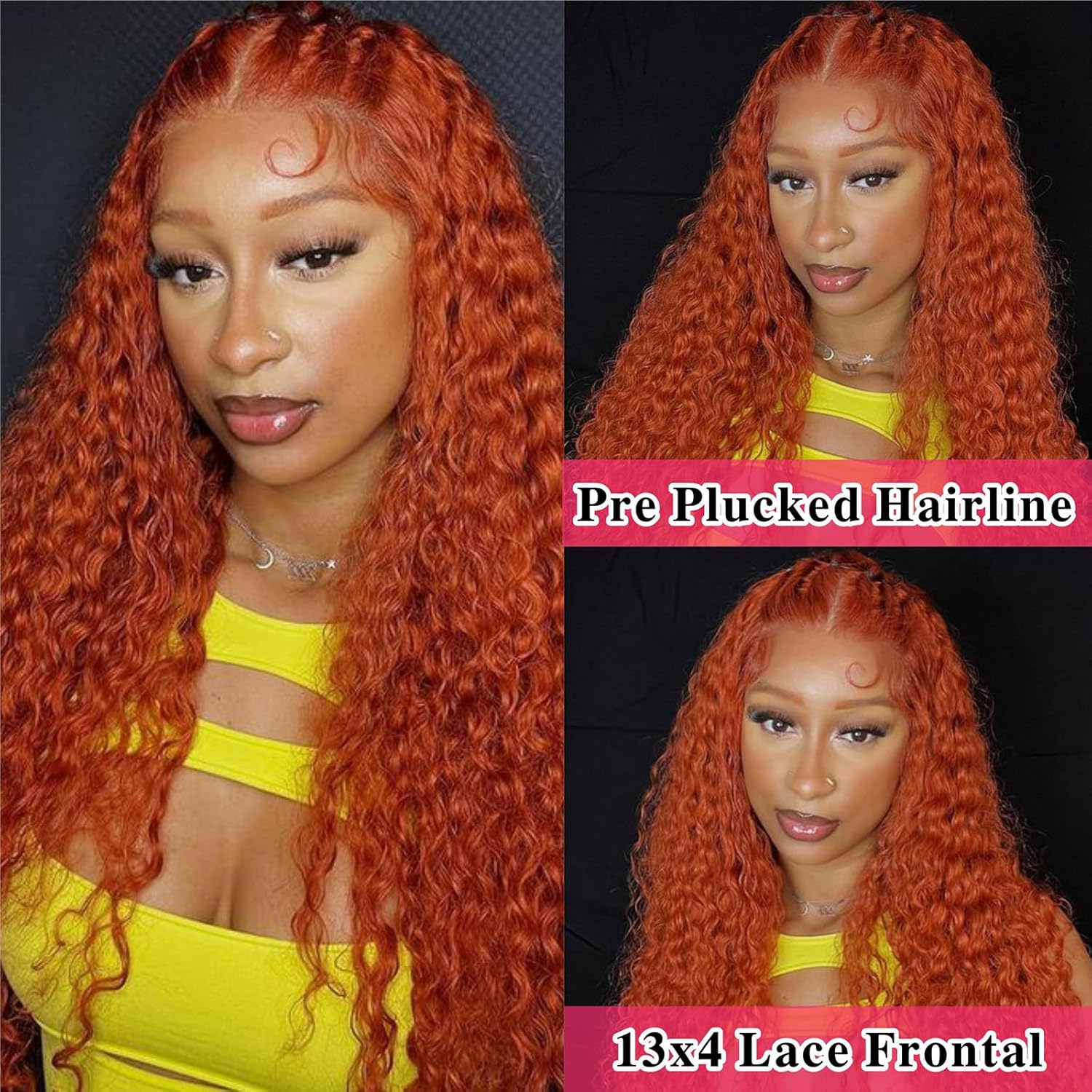 Ginger Deep Wave Lace Front Wi - đánh giá và giá Lace Front Wig