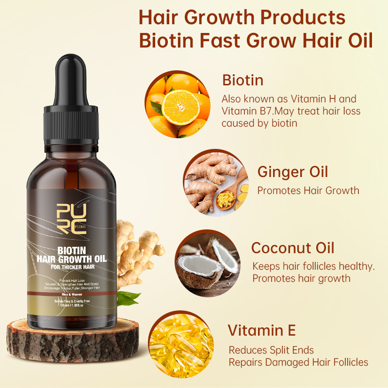 PURC Fast Hair Growth Products - đánh giá và giá Hair Care Essence Oil