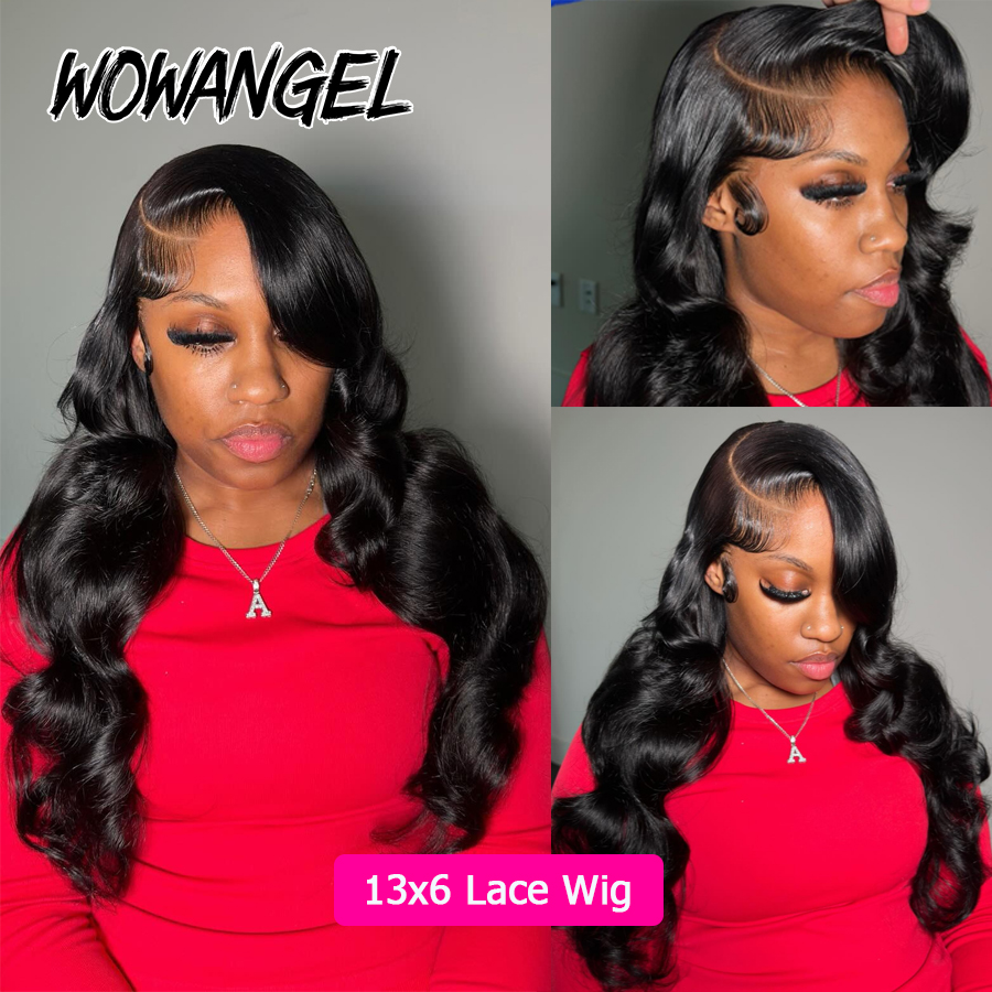 Wow Angel Body Wave Jet Black  - đánh giá và giá Lace Front Wig